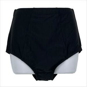 Bombshell High Waist Bikini Swimsuit Bottom in Black Size XL